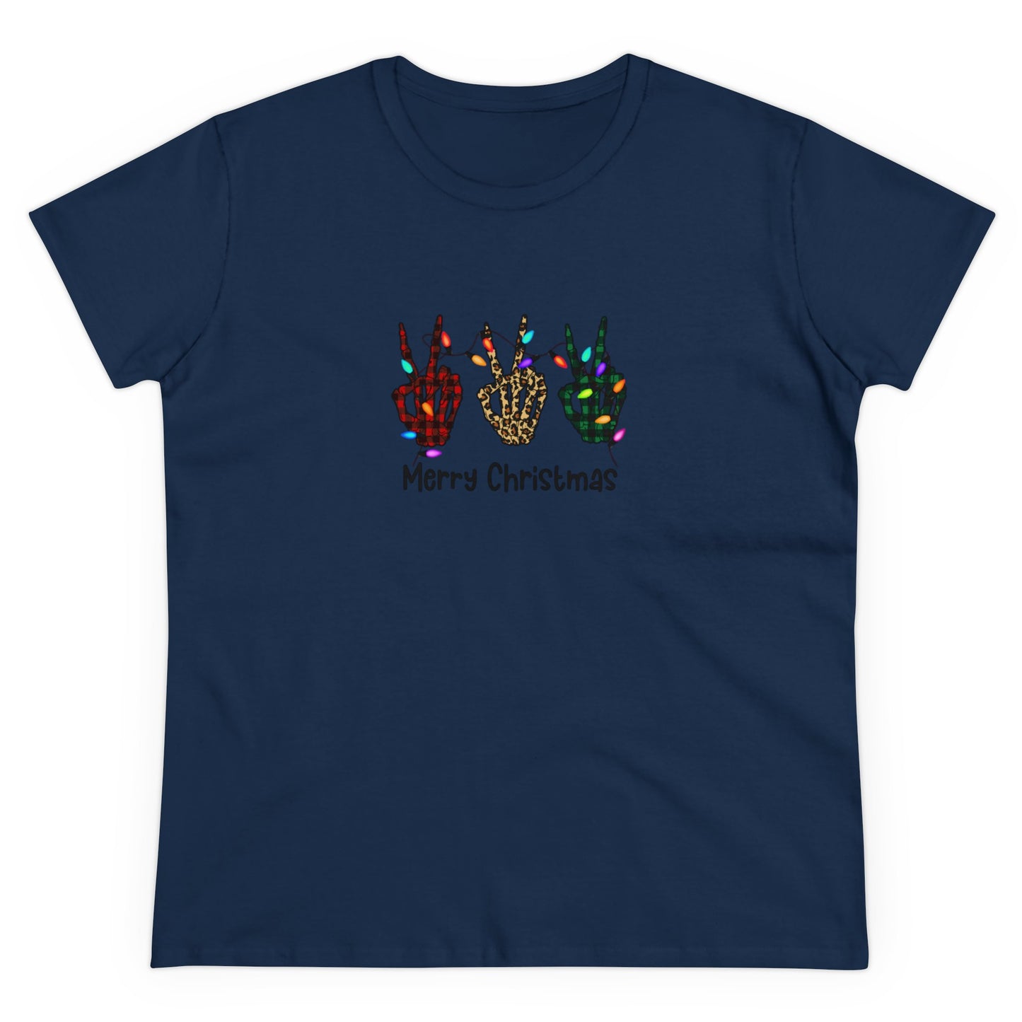 Merry Christmas, Skeleton Christmas, Christmas Graphic Shirts, Festive Holiday T-Shirts, Ugly Christmas Sweater Tees, Funny Christmas Shirt Designs, Cute Xmas Graphic Tees Navy