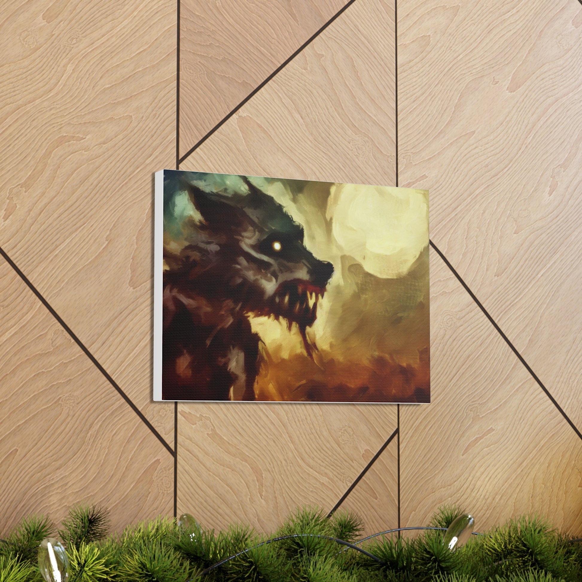 Halloween art, Werewolf canvas prints, Scary Halloween decor, Halloween home decor, Halloween wall, Gothic wall decor, Canvas Gallery Wraps - SaviTraviDesigns