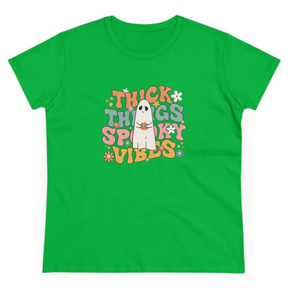 Thick Spooky Vibes, Halloween Graphic Shirts, Spooky Halloween Shirts, Scary Halloween Shirt Designs, Cute Halloween Graphic Tees, Funny Halloween Shirt Ideas Irish Green