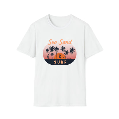 Sea Sand and Surf |Beach Lifestyle Shirts | Summer Vibe Apparel White