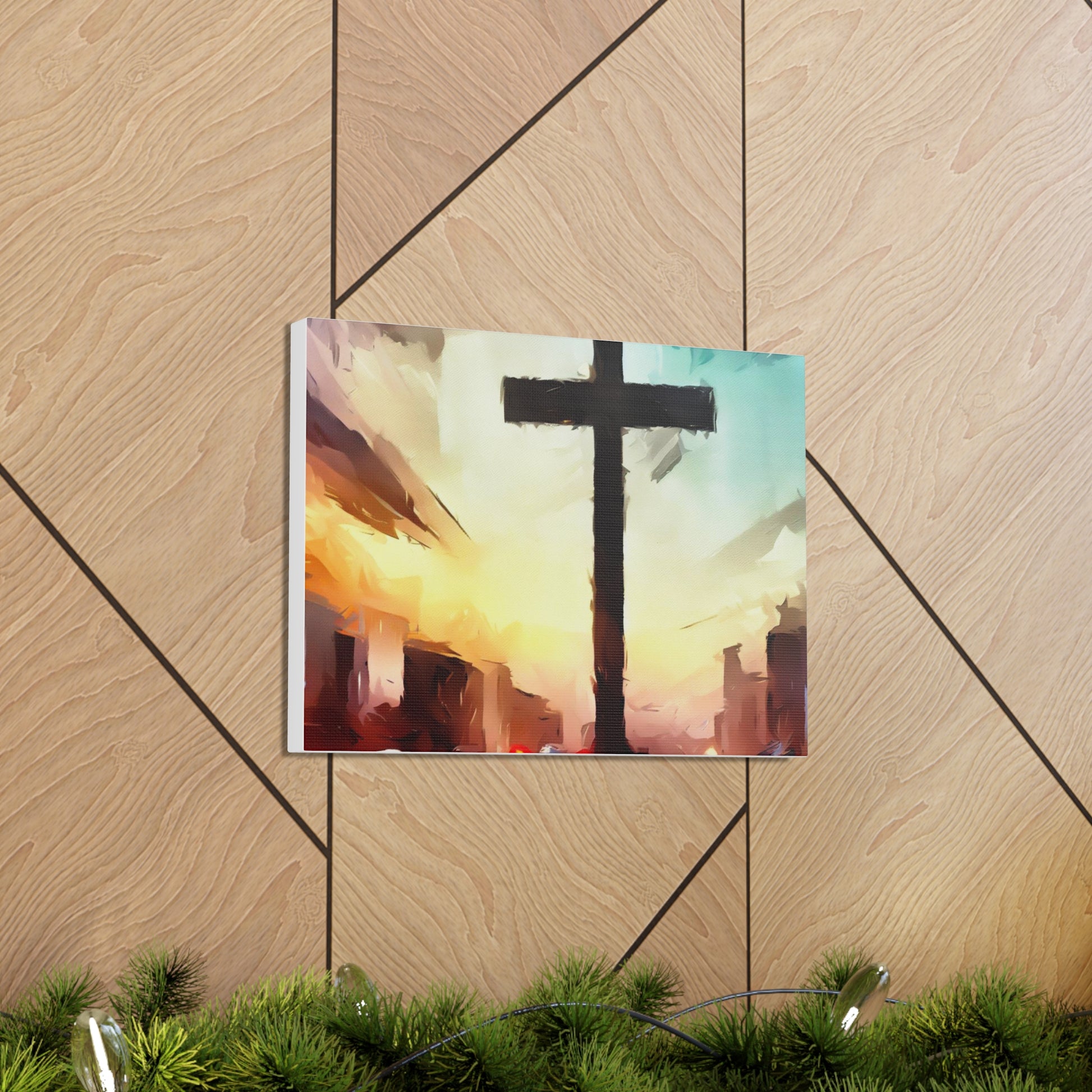 Christian wall art, Cross wall art, City art, Canvas Gallery Wraps - SaviTraviDesigns