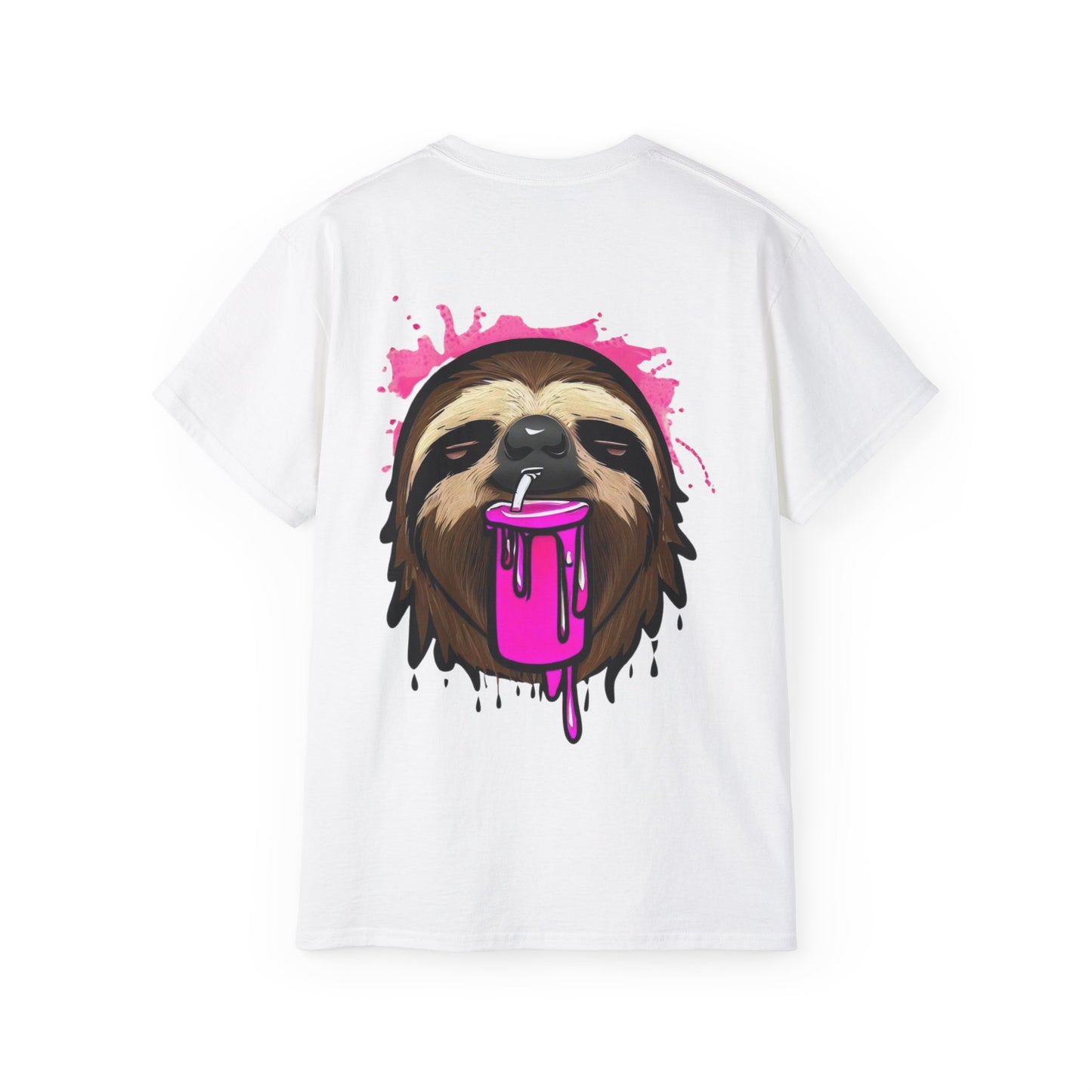 Slushee Sloth Graffiti Graphic Tee Shirt