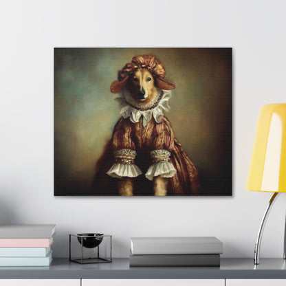 Fancy Dog, Canvas Dog Art, Dog Wall Art, Canine Canvas Art,Canvas Gallery Wraps, Pet Art