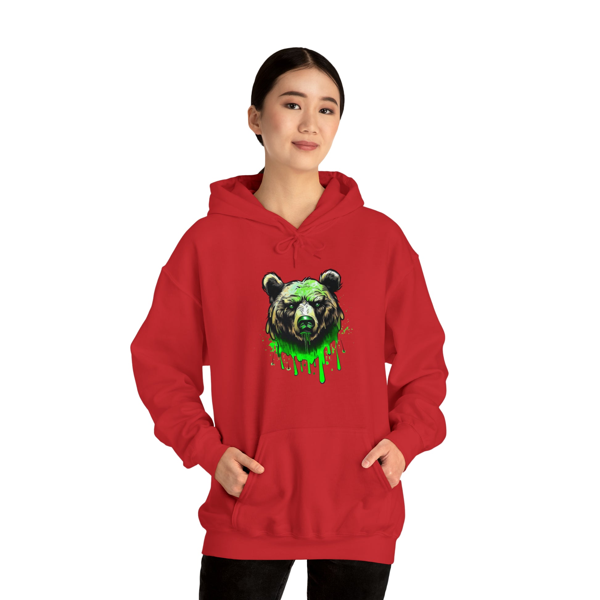 Bear Hoodie, Graffiti Graphic Shirt, Street Art, Urban Art, Unisex Hooded Sweatshirt