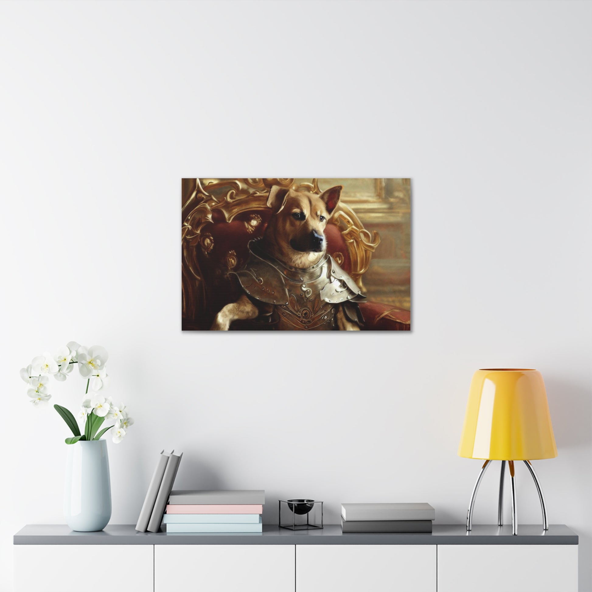 Fancy Dog, Canvas Dog Art, Dog Wall Art, Canine Canvas ArtCanvas Gallery Wraps - SaviTraviDesigns