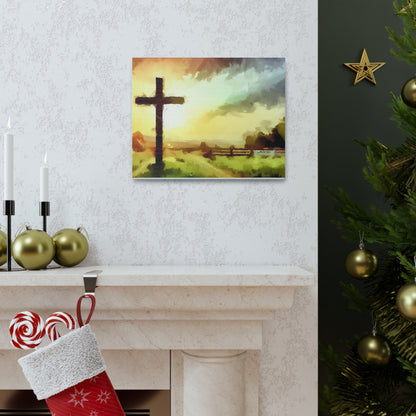 Christian wall art, Cross wall art, Farm art, Canvas Gallery Wraps - SaviTraviDesigns