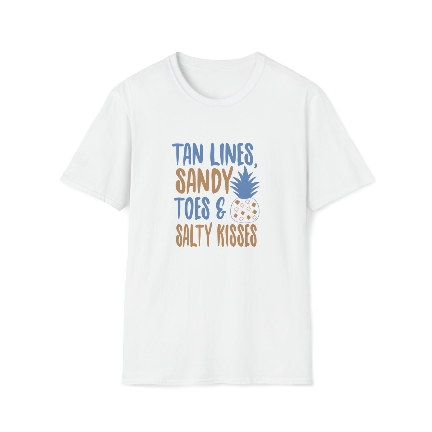 Tan Lines Sandy Toes |Beach Lifestyle Shirts | Summer Vibe Apparel White