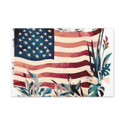 American Flag wall art, Flag wall art, Canvas Gallery Wraps - SaviTraviDesigns