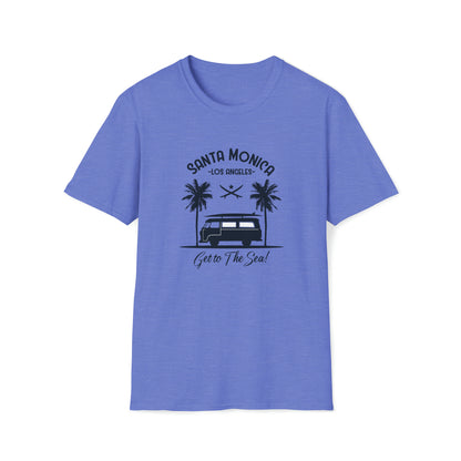 Santa Monica Surf Lifestyle |Beach Lifestyle Shirts | Summer Vibe Apparel Heather Royal