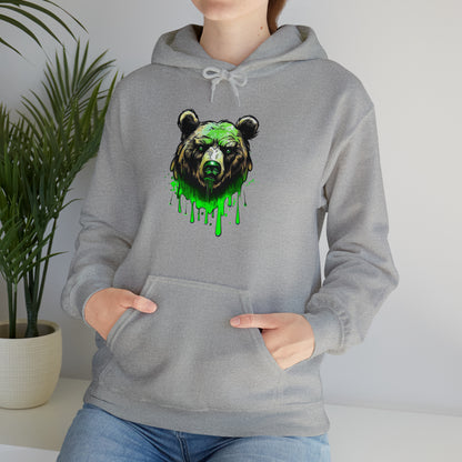 Bear Hoodie, Graffiti Graphic Shirt, Street Art, Urban Art, Unisex Hooded Sweatshirt