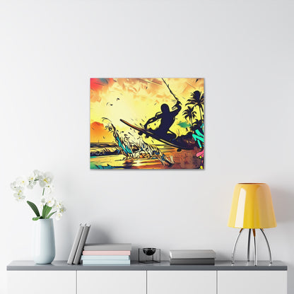 Kiteboarding, Graffiti art prints, Street art canvas, Urban art decor, Graffiti-style wall art, Graffiti canvas prints, Street art posters - SaviTraviDesigns