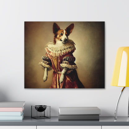 Fancy Dog, Canvas Dog Art, Dog Wall Art, Canine Canvas Art,Canvas Gallery Wraps, Pet Art