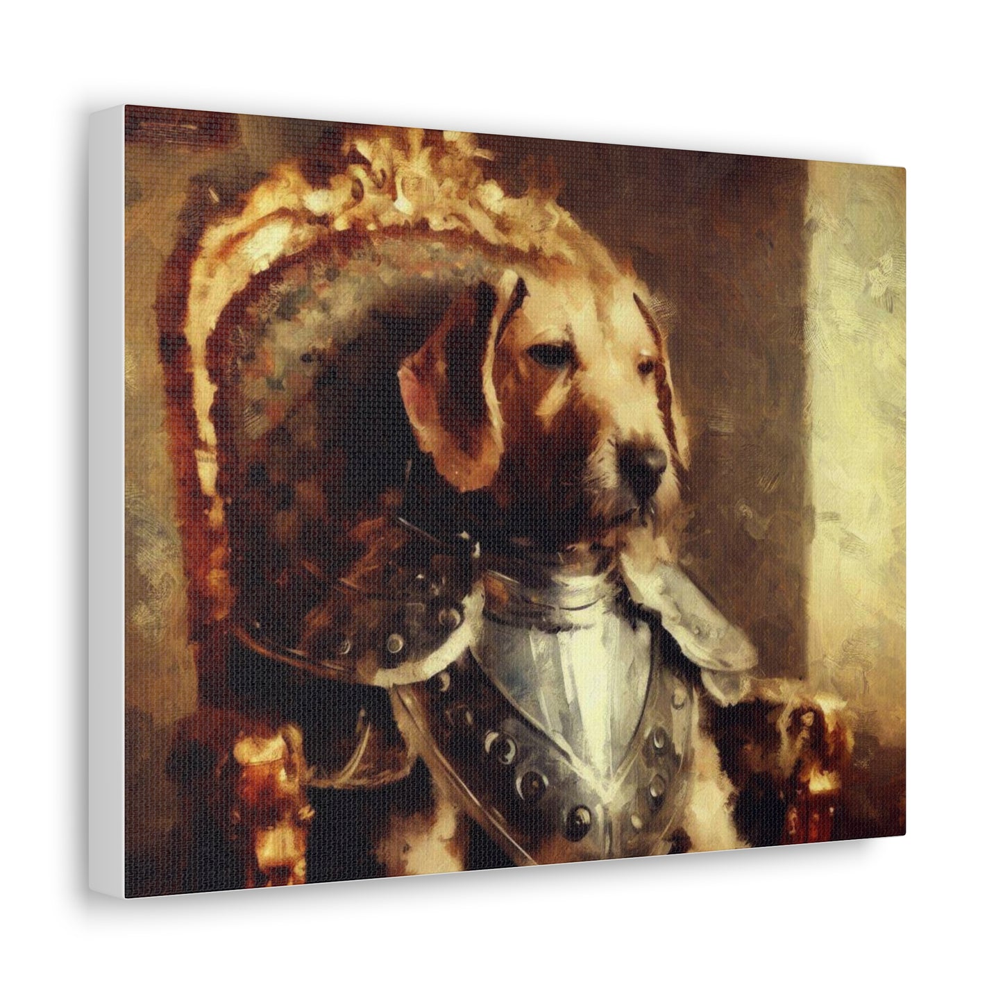 Fancy Dog, Canvas Dog Art, Dog Wall Art, Canine Canvas Art,Canvas Gallery Wraps