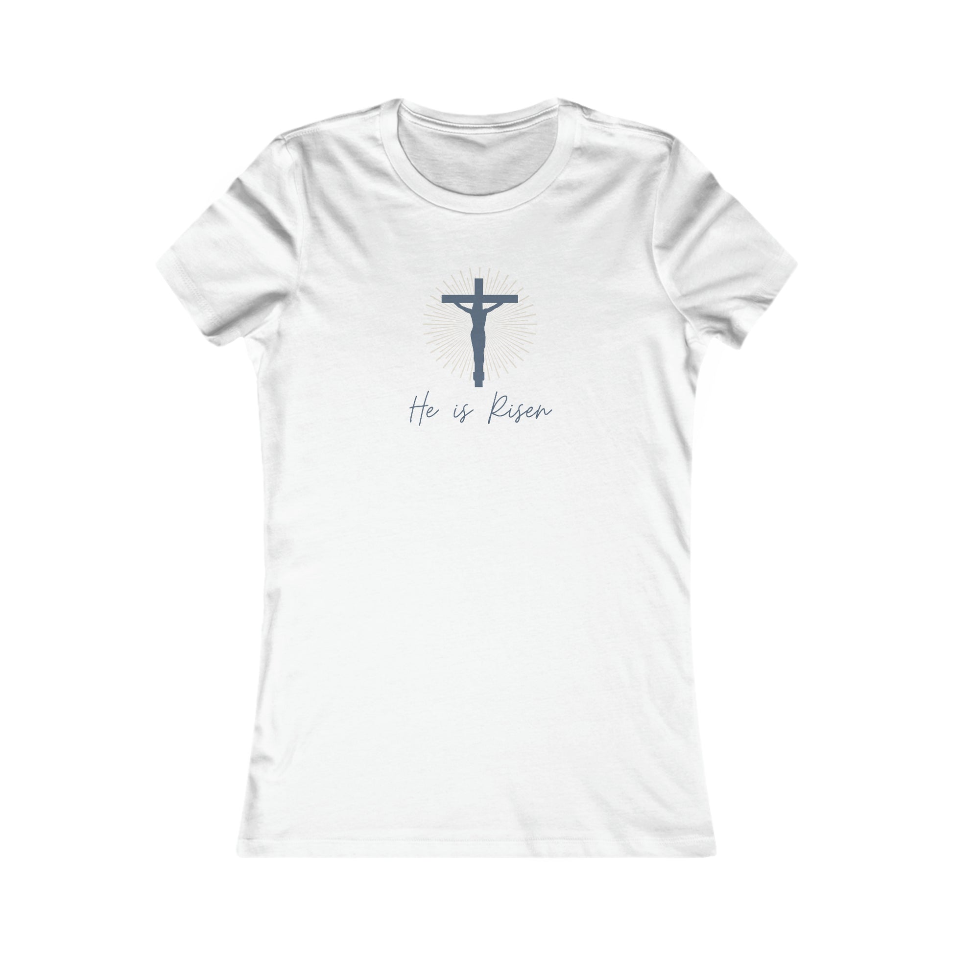 Divine Presence, He Has Risen Tshirt, Christian shirt, Women's Favorite Tee - SaviTraviDesigns