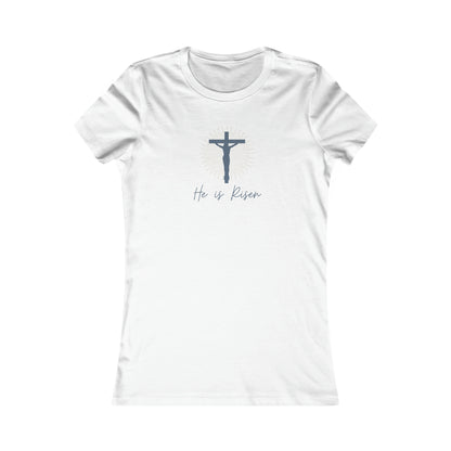 Divine Presence, He Has Risen Tshirt, Christian shirt, Women's Favorite Tee - SaviTraviDesigns