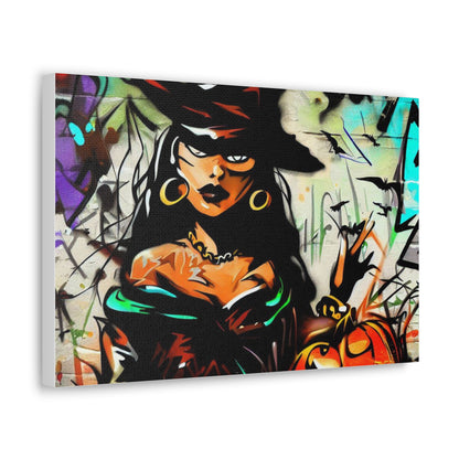 Halloween art, Witch canvas prints, Scary Halloween decor, Halloween home decor, Halloween wall, Gothic wall decor, Canvas Gallery Wraps