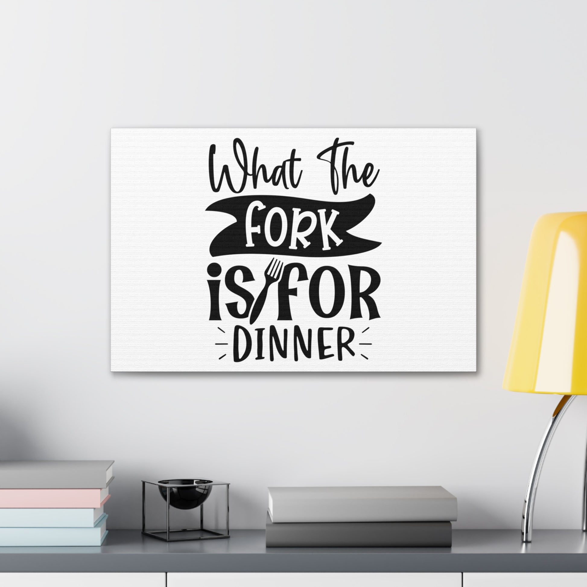 What The Fork Is For Dinner, Kitchen quote canvas prints, Kitchen wall decor quotes, Kitchen canvas art, Funny kitchen quotes on canvas, Inspirational kitchen quotes