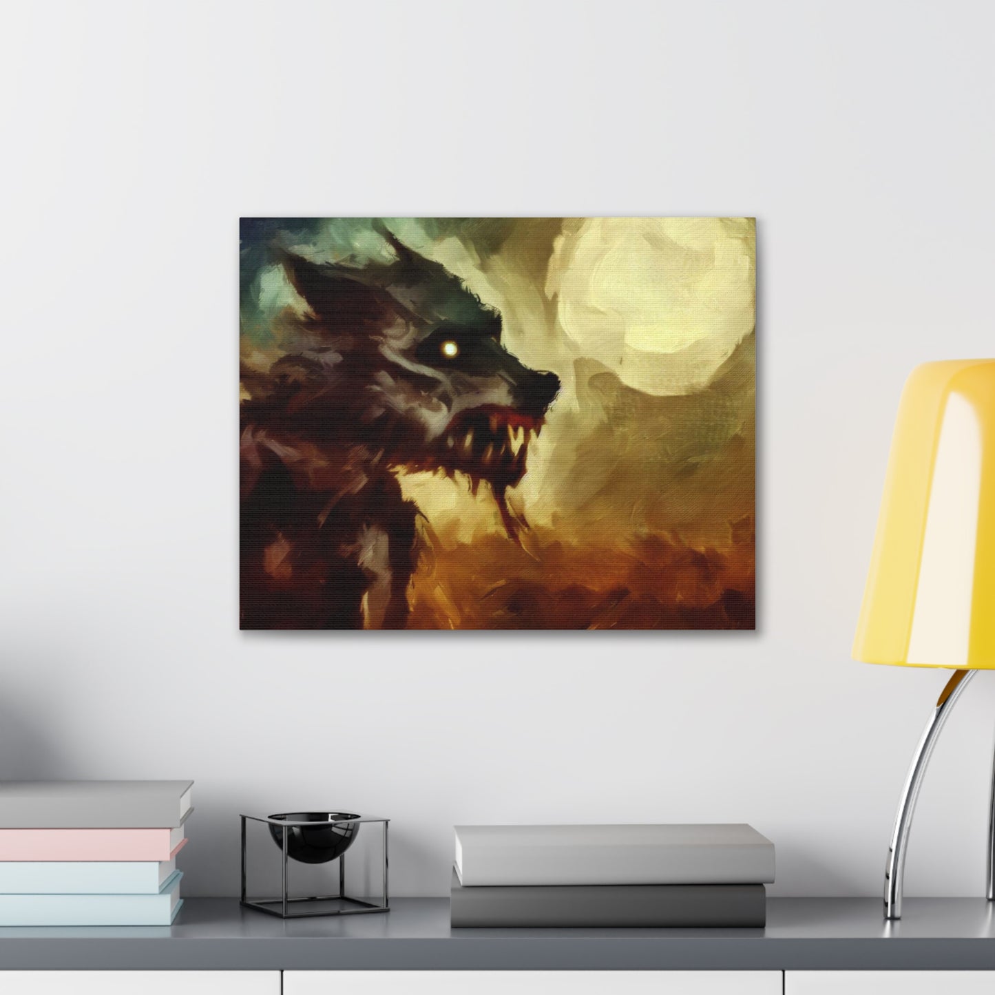 Halloween art, Werewolf canvas prints, Scary Halloween decor, Halloween home decor, Halloween wall, Gothic wall decor, Canvas Gallery Wraps - SaviTraviDesigns