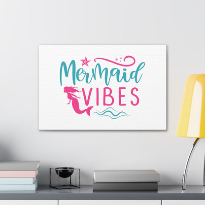 Mermaid Vibes, Mermaid Wall Art, Coastal Mermaid Decor, Beach House Mermaid Signs, Nautical Mermaid Decor, Mermaid Nursery Wall Decor - SaviTraviDesigns