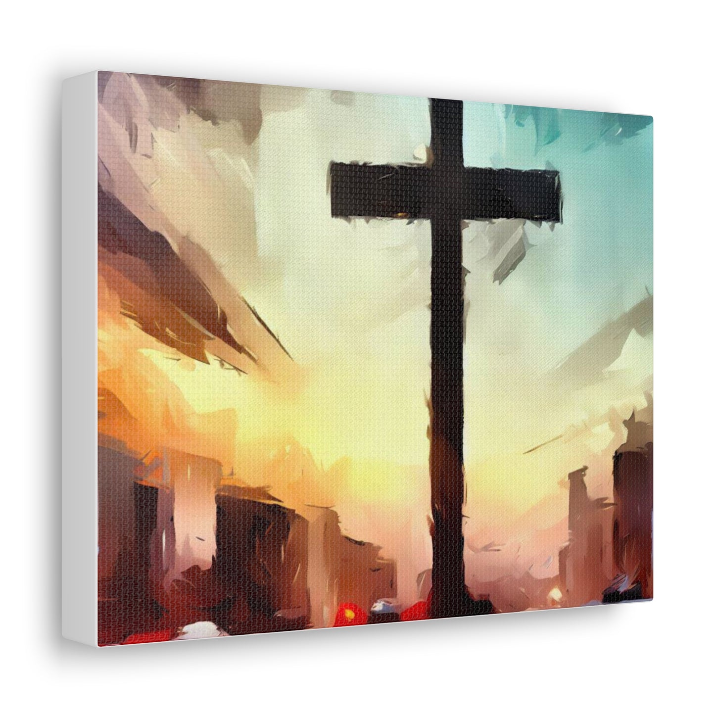 Christian wall art, Cross wall art, City art, Canvas Gallery Wraps - SaviTraviDesigns