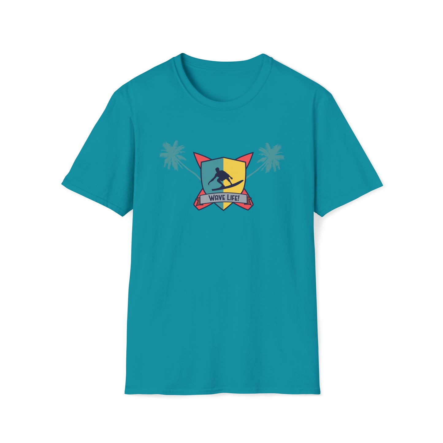 Wave Life Surfing |Beach Lifestyle Shirts | Summer Vibe Apparel Tropical Blue