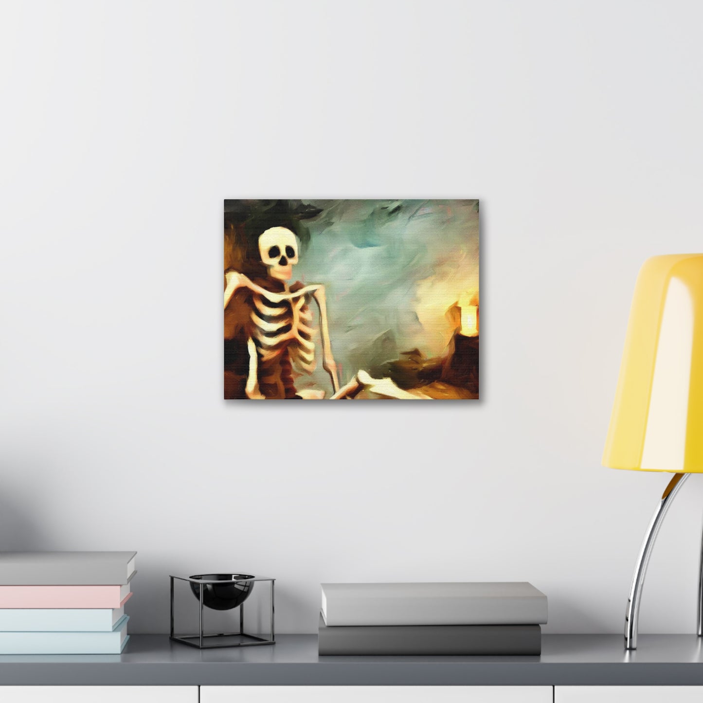 Halloween art, Skeleton canvas prints, Scary Halloween decor, Halloween home decor, Halloween wall, Gothic wall decor, Canvas Gallery Wraps - SaviTraviDesigns