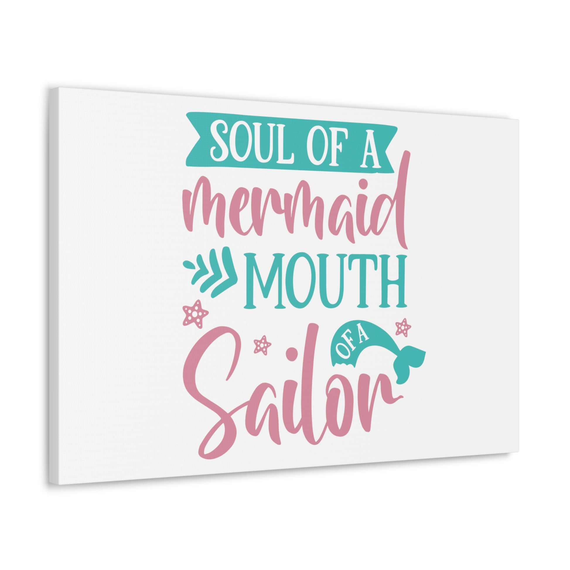 Soul Of A Mermaid, Mouth Of A Sailor, Mermaid Wall Art, Coastal Mermaid Decor, Beach House Mermaid Signs, Nautical Mermaid Decor, Mermaid Nursery Wall Decor - SaviTraviDesigns