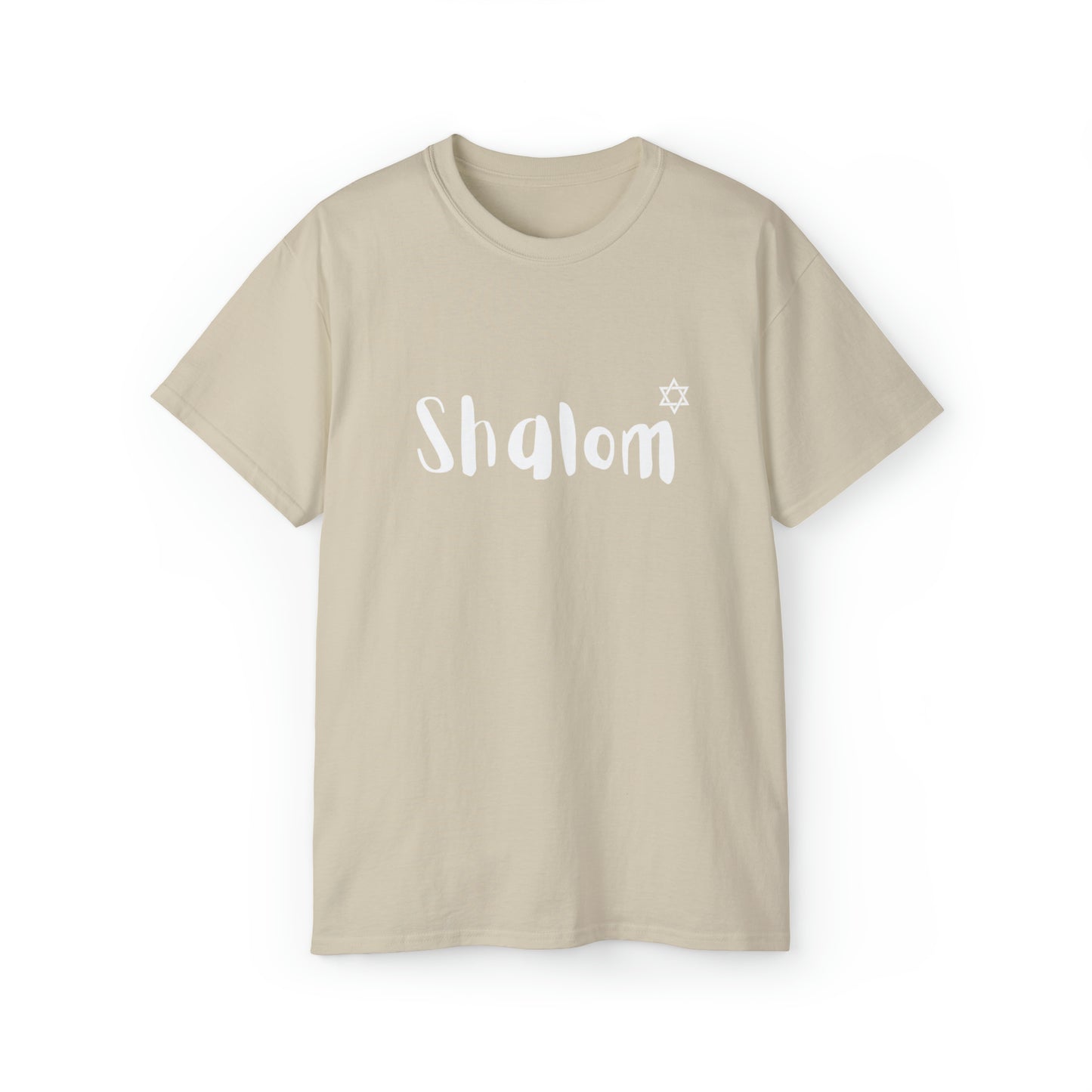 Shalom Tshirt, Holiday Tshirt, Graphic Tshirt, Jewish Shirt Sand