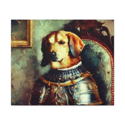 Fancy Dog, Canvas Dog Art, Dog Wall Art, Canine Canvas Art, Canvas Gallery Wraps 24″ x 20″ Premium Gallery Wraps (1.25″)