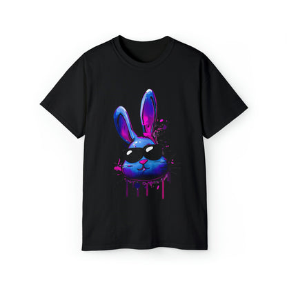 Graffiti shirt, Bunny shirt,  Urban Art T-Shirt, Blue Bunny, Urban Shirt - SaviTraviDesigns