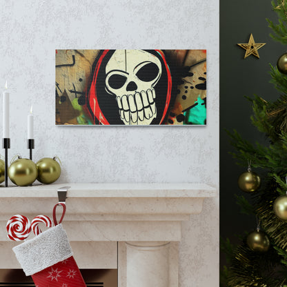 Halloween art, Skeleton canvas prints, Scary Halloween decor, Halloween home decor, Halloween wall, Gothic wall decor, Canvas Gallery Wraps - SaviTraviDesigns