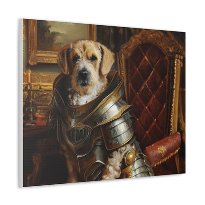 Fancy Dog, Canvas Dog Art, Dog Wall Art, Canine Canvas Art, Canvas Gallery Wraps