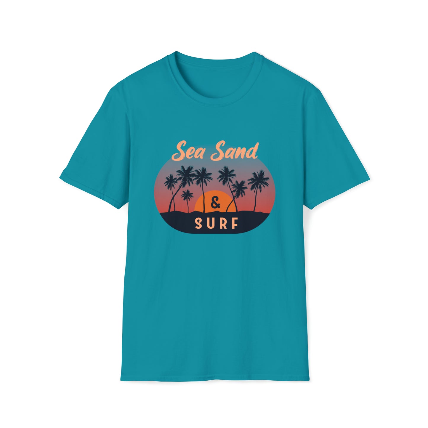 Sea Sand and Surf |Beach Lifestyle Shirts | Summer Vibe Apparel Tropical Blue