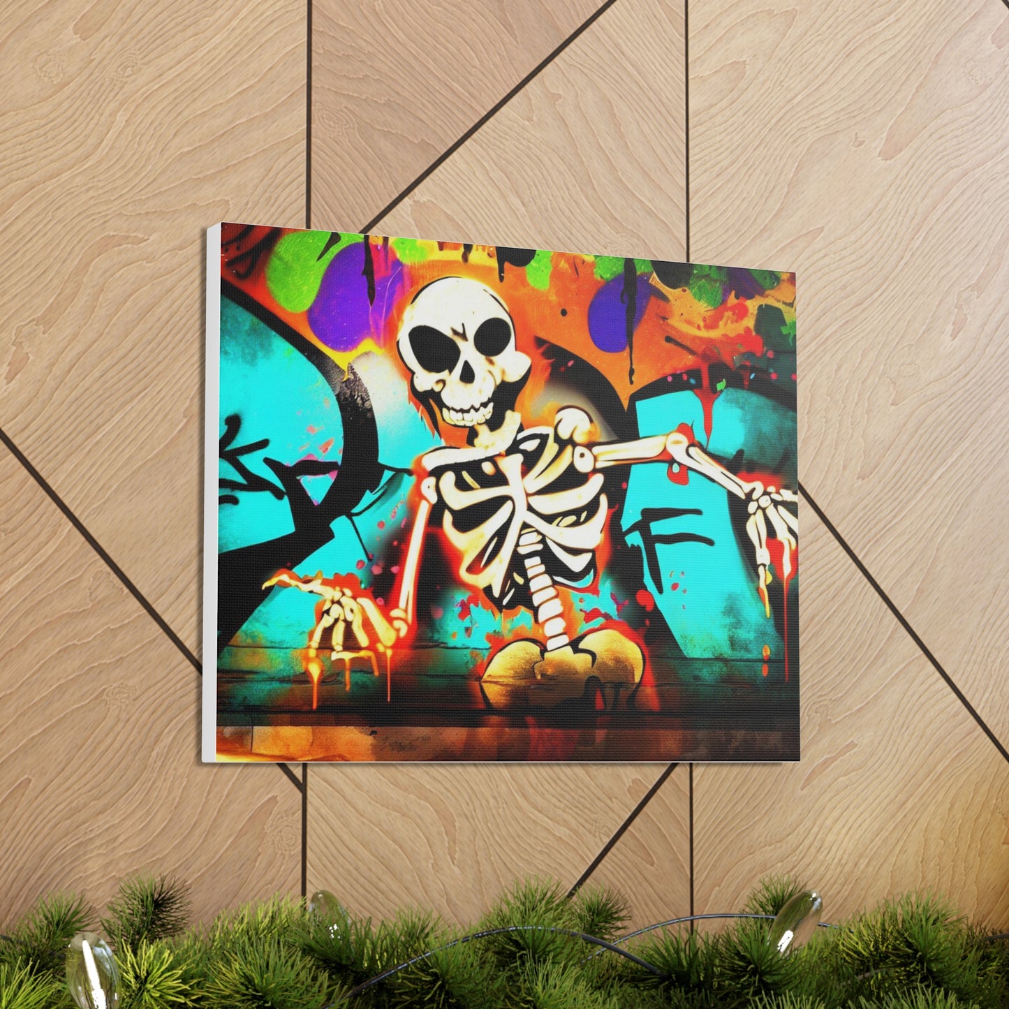 Halloween art, Skeleton canvas prints, Scary Halloween decor, Halloween home decor, Halloween wall, Gothic wall decor, Canvas Gallery Wraps - SaviTraviDesigns