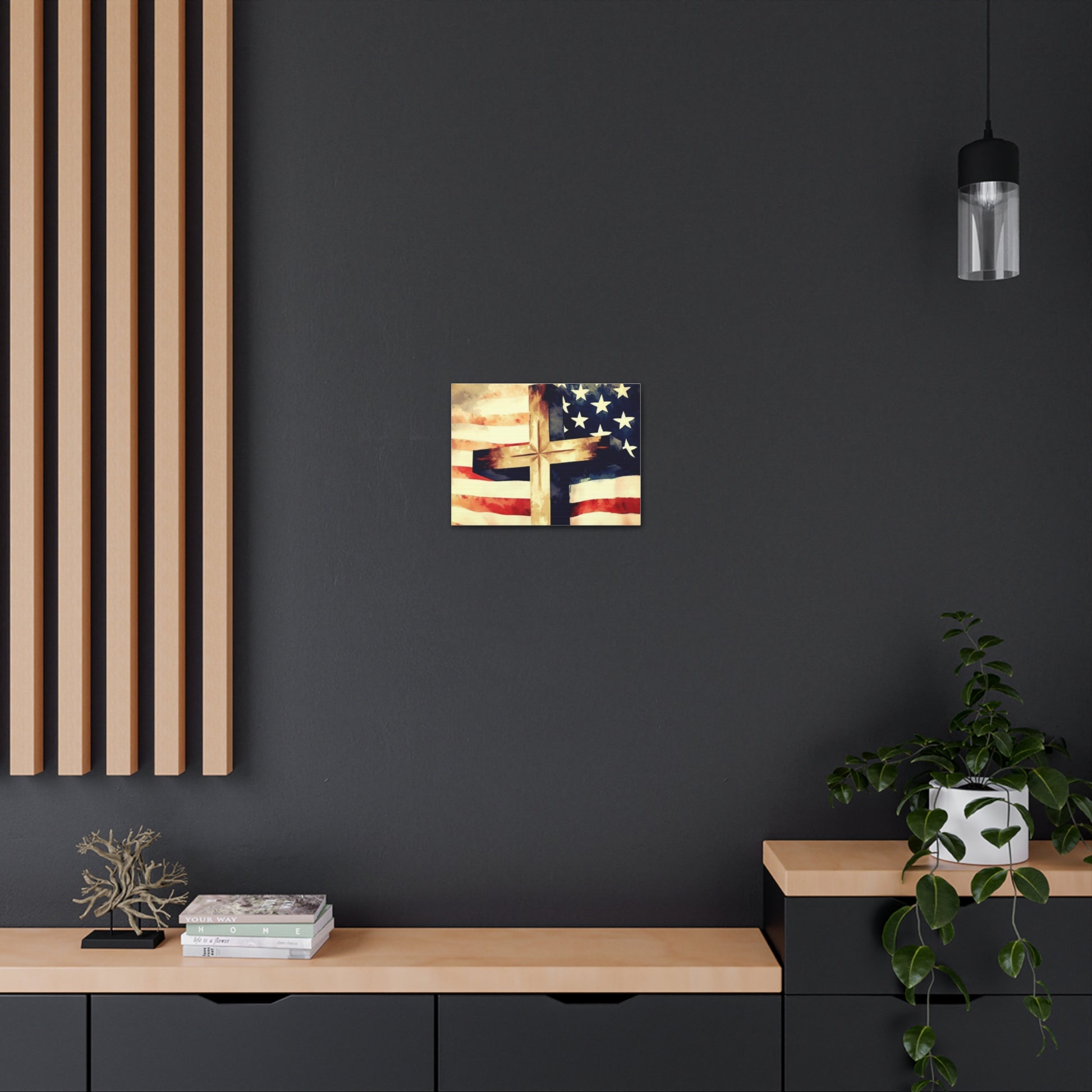 Christian wall art, Flag wall art, Canvas Gallery Wraps - SaviTraviDesigns