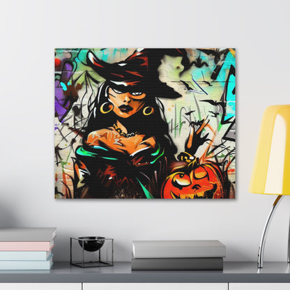 Halloween art, Witch canvas prints, Scary Halloween decor, Halloween home decor, Halloween wall, Gothic wall decor, Canvas Gallery Wraps