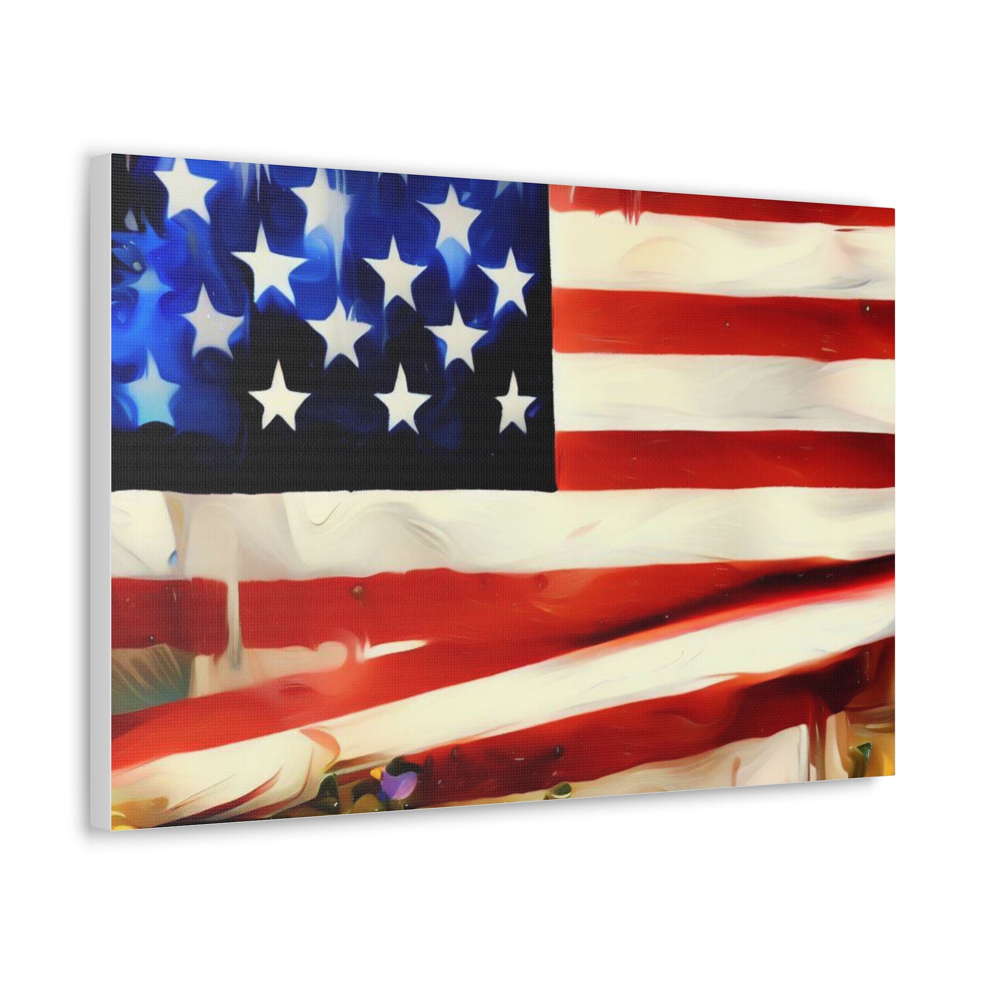 American Flag wall art, Flag wall art, Canvas Gallery Wraps - SaviTraviDesigns