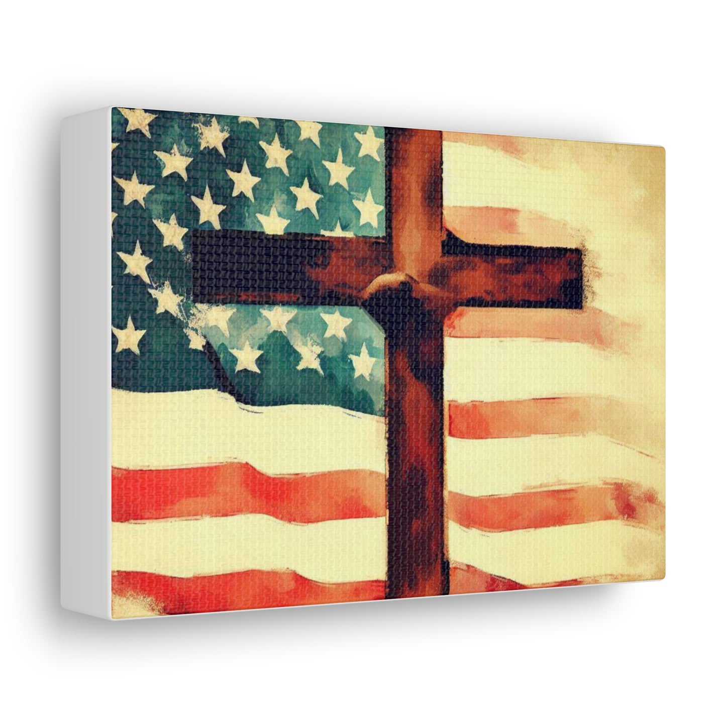 Christian wall art, Flag wall art, Canvas Gallery Wraps - SaviTraviDesigns