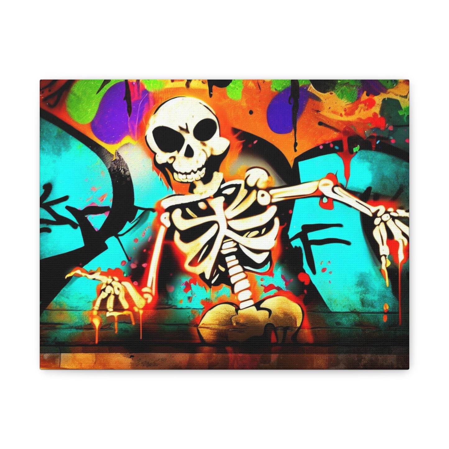 Halloween art, Skeleton canvas prints, Scary Halloween decor, Halloween home decor, Halloween wall, Gothic wall decor, Canvas Gallery Wraps - SaviTraviDesigns