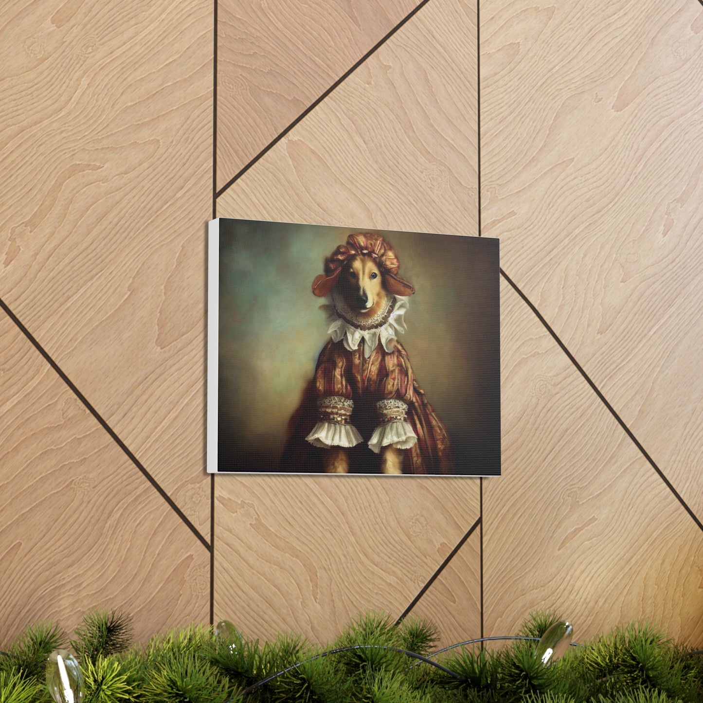 Fancy Dog, Canvas Dog Art, Dog Wall Art, Canine Canvas Art,Canvas Gallery Wraps, Pet Art