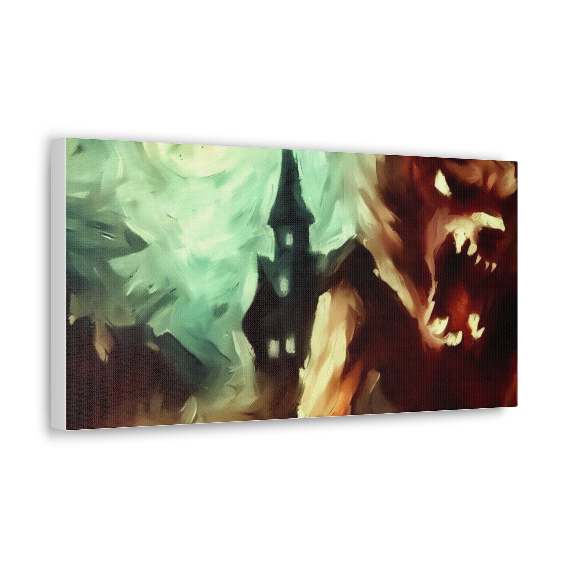 Halloween art, Werewolf canvas prints, Scary Halloween decor, Halloween home decor, Halloween wall, Gothic wall decor, Canvas Gallery Wraps - SaviTraviDesigns