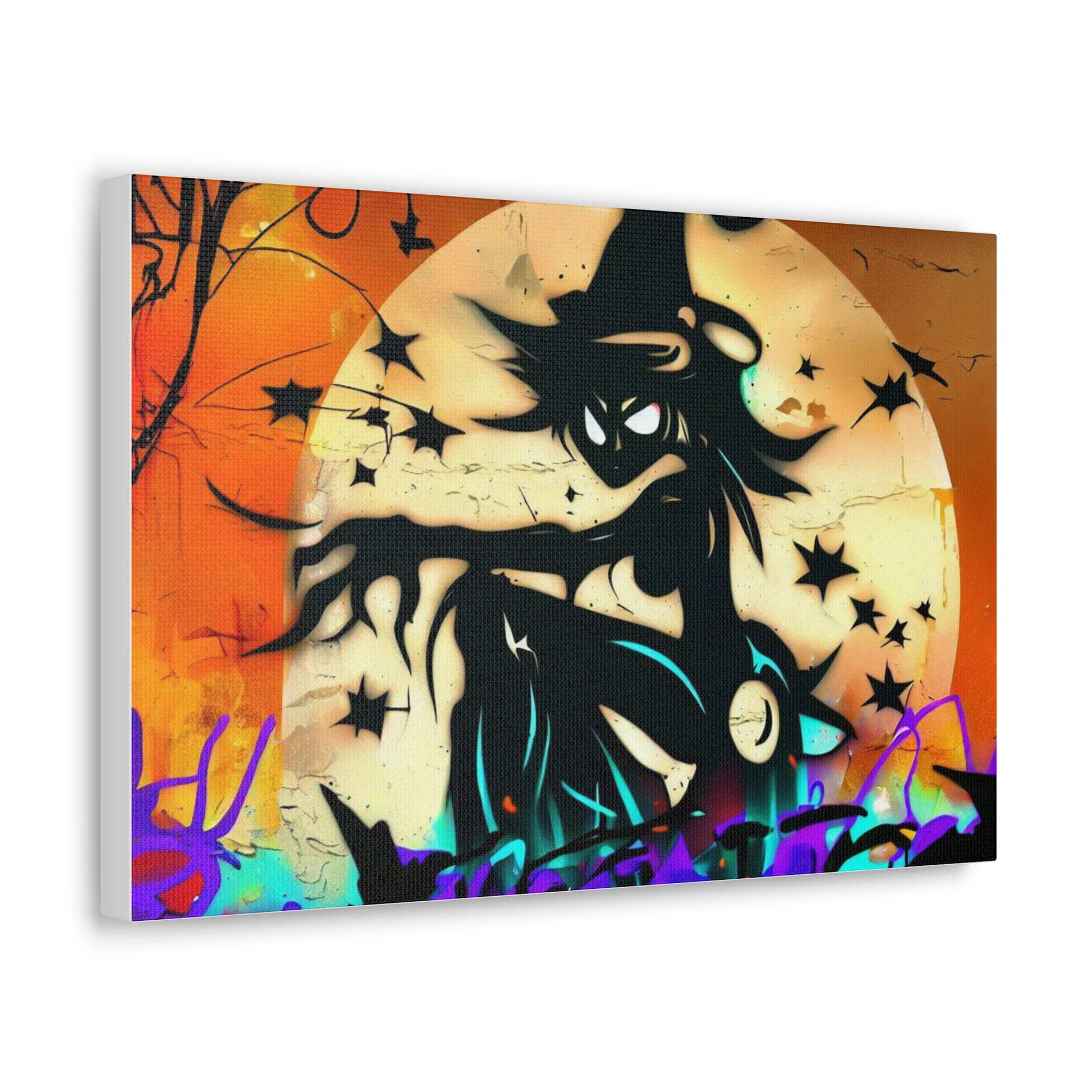 Halloween art, Witch canvas prints, Scary Halloween decor, Halloween home decor, Halloween wall, Gothic wall decor, Canvas Gallery Wraps - SaviTraviDesigns