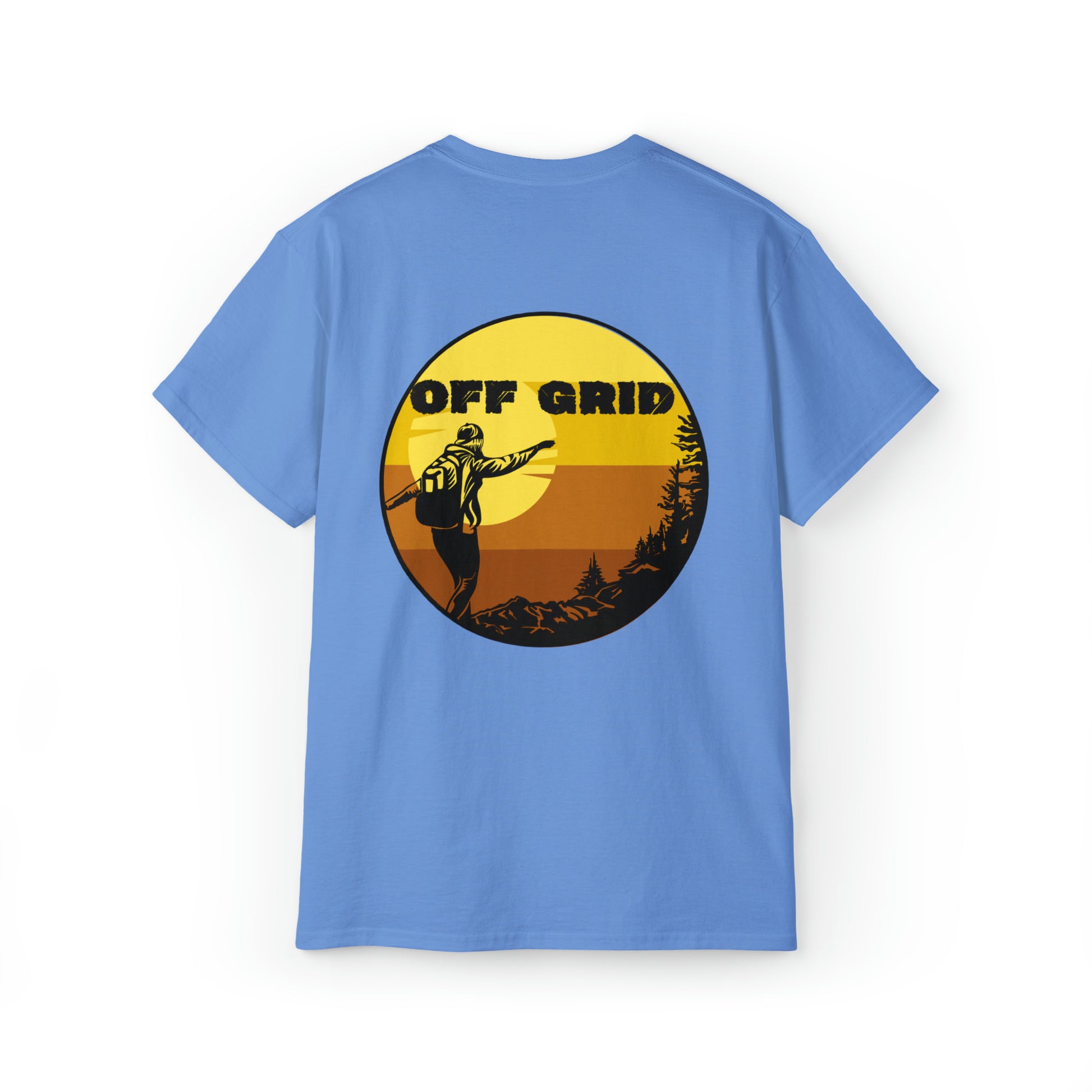 Off Grid T-Shirt, Outdoor Graphic T-shirt, Adventure T-Shirts, Nature Tees, Hiking T-Shirts, Camping Graphic Shirts, Mountain Tee Shirts - SaviTraviDesigns