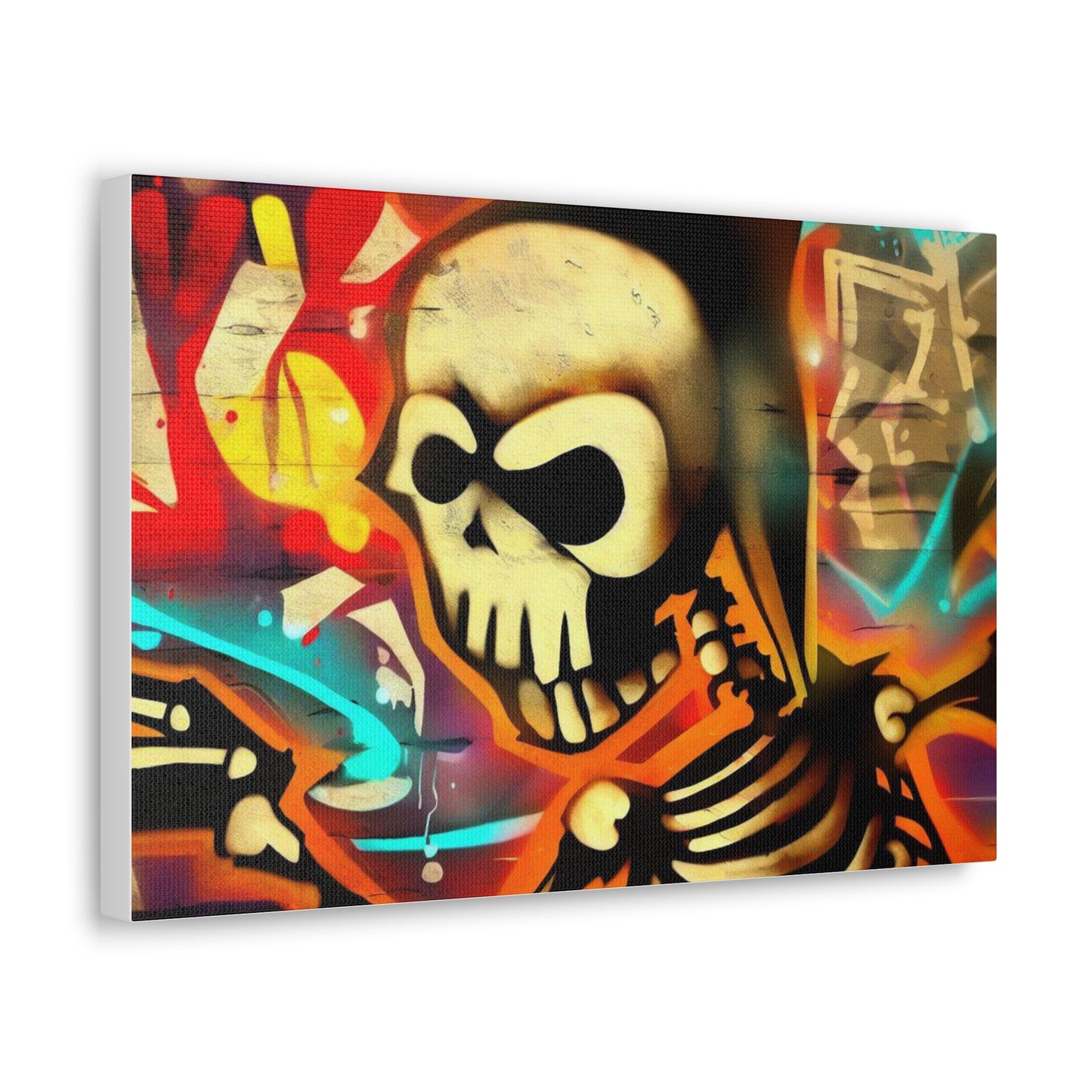 Halloween art, Skeleton canvas prints, Scary Halloween decor, Halloween home decor, Halloween wall, Gothic wall decor, Canvas Gallery Wraps - SaviTraviDesigns