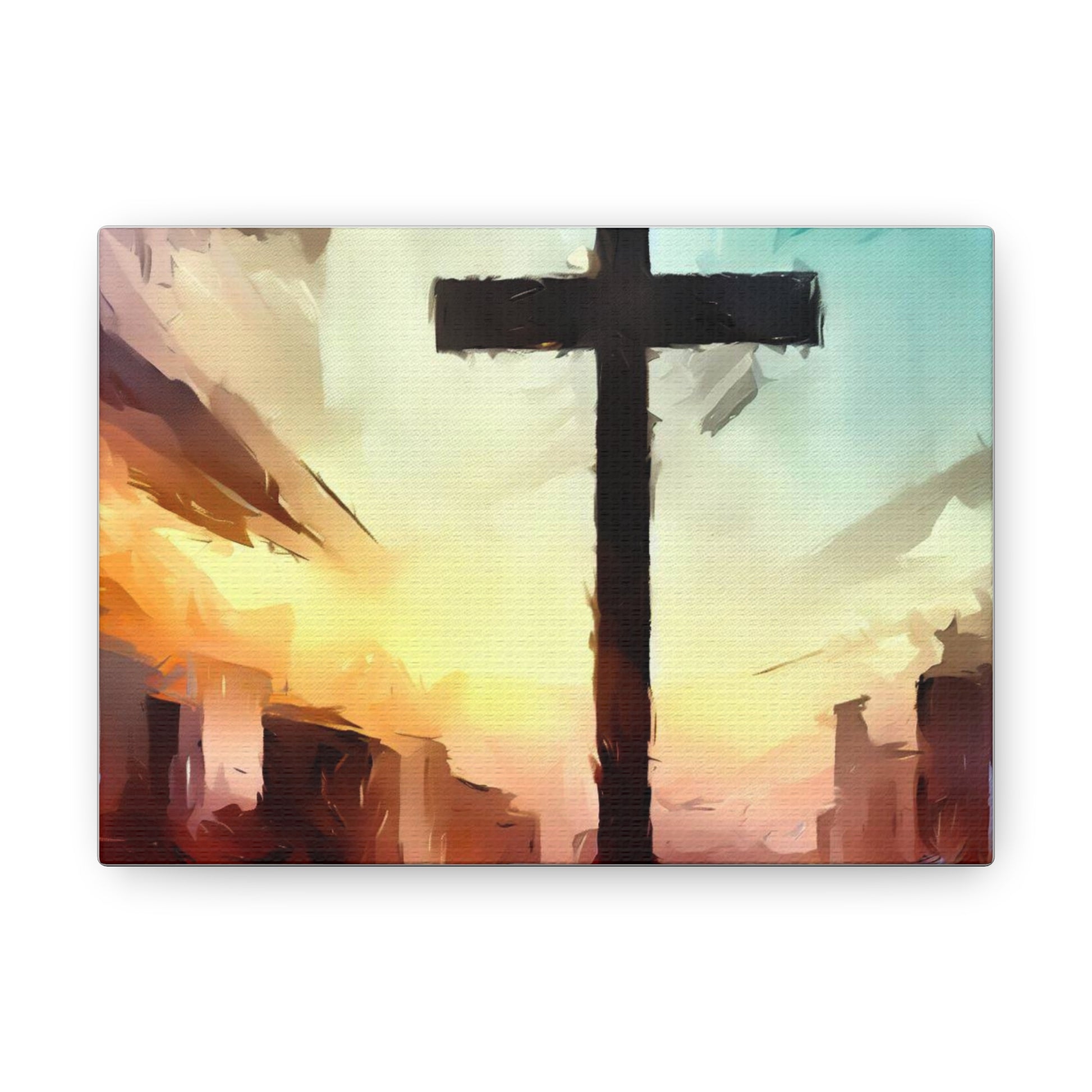 Christian wall art, Cross wall art, City art, Canvas Gallery Wraps - SaviTraviDesigns