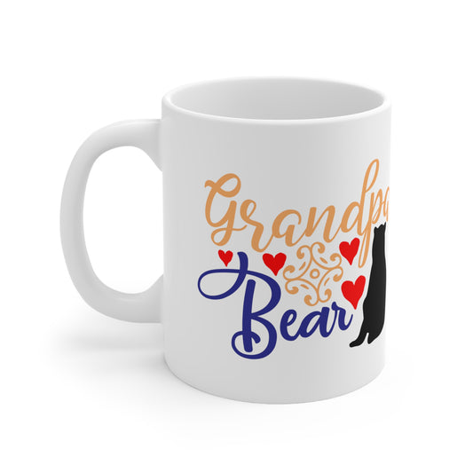 Grandpa Bear, Personalized Mug Designs, Creative Coffee Cups, Unique Mug Artwork, Printed Coffee Mugs, Artist-Designed Mugs - SaviTraviDesigns