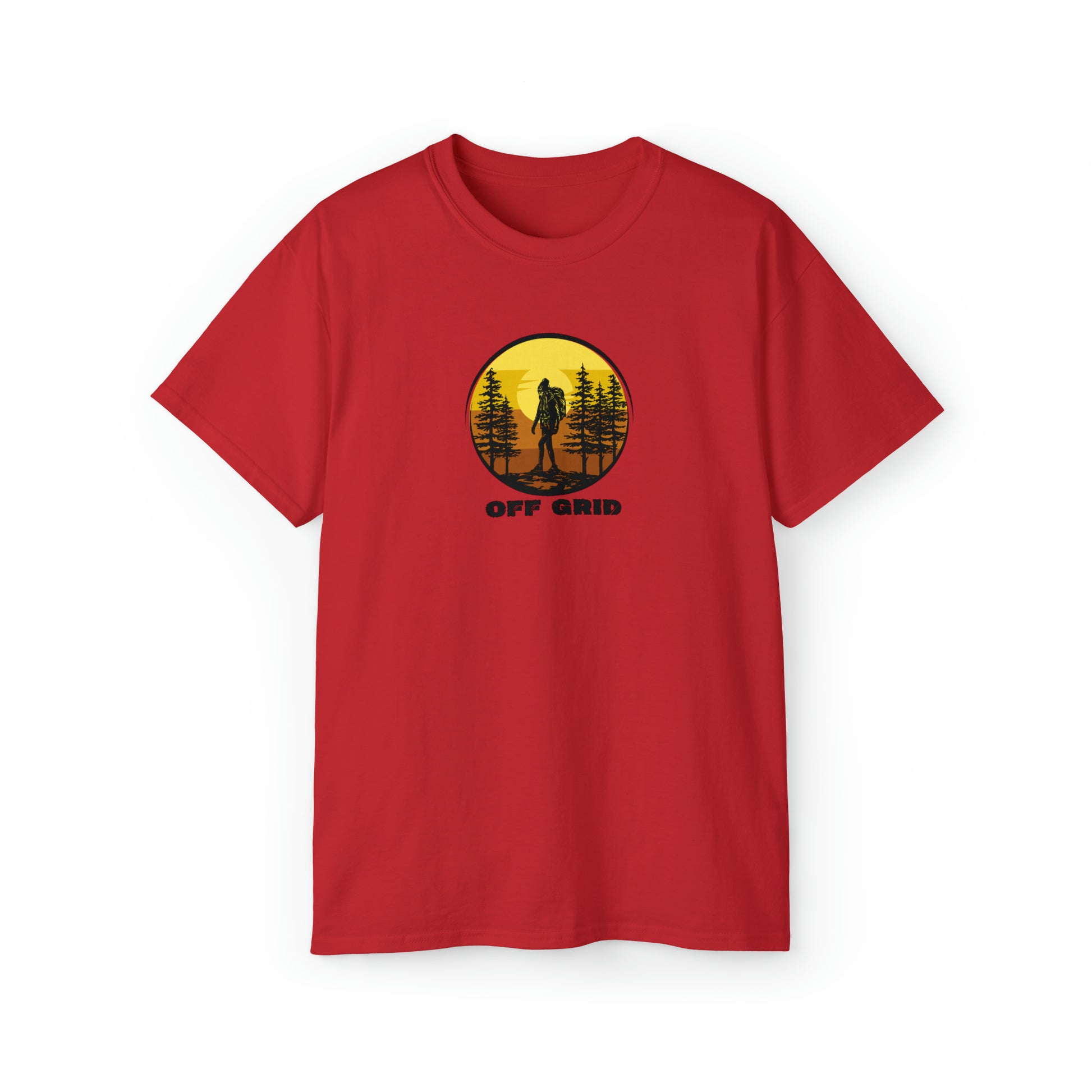 Off Grid T-Shirt, Outdoor Graphic T-shirt, Adventure T-Shirts, Nature Tees, Hiking T-Shirts, Camping Graphic Shirts, Mountain Tee Shirts - SaviTraviDesigns