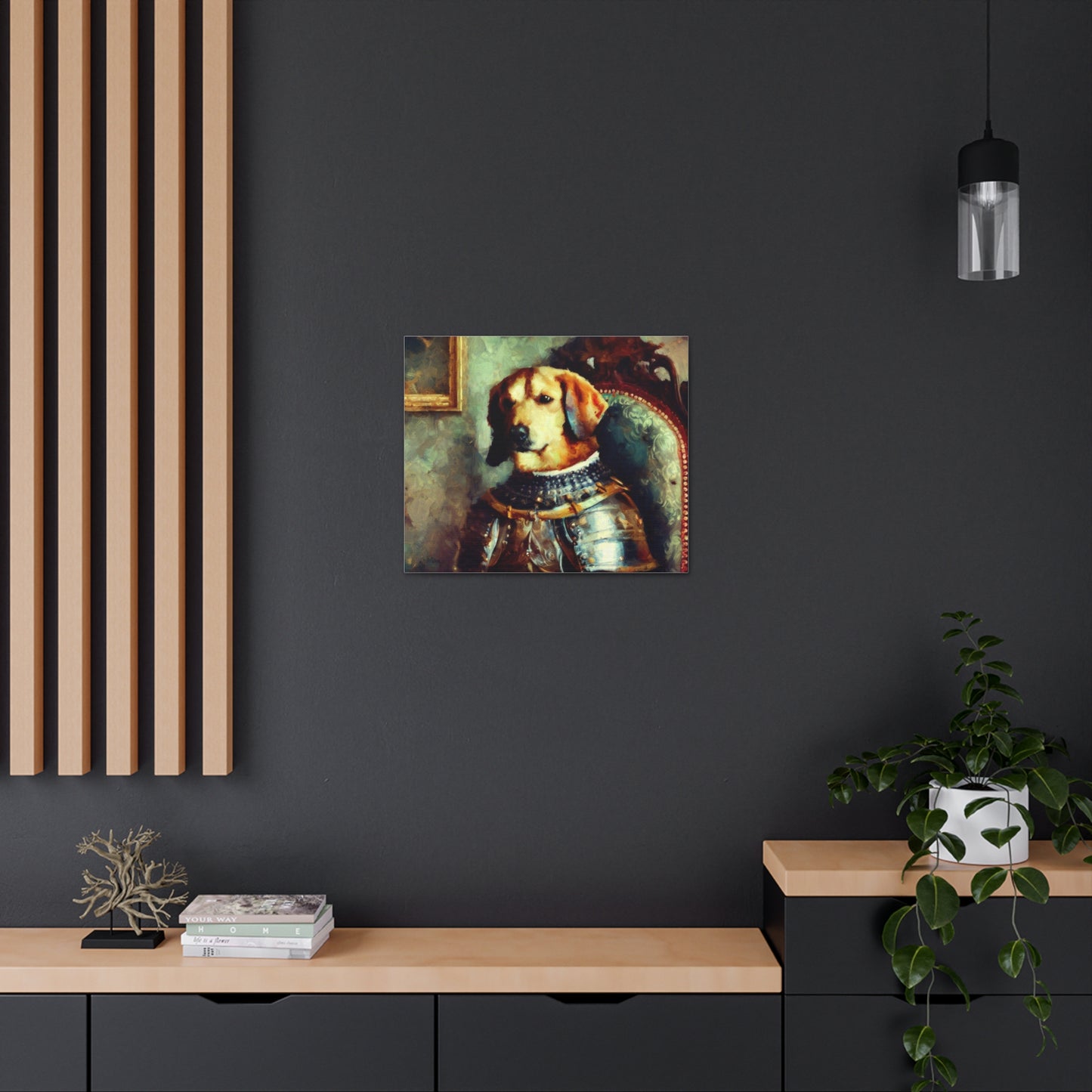 Fancy Dog, Canvas Dog Art, Dog Wall Art, Canine Canvas Art, Canvas Gallery Wraps