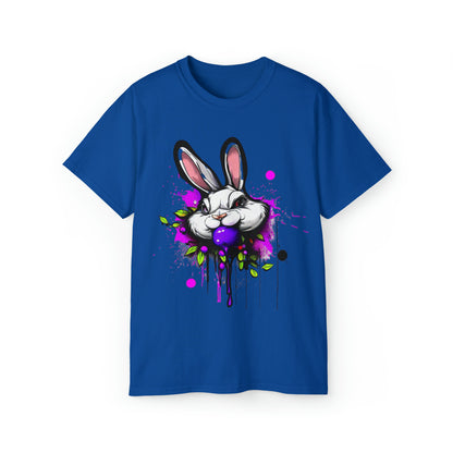 Graffiti shirt, Bunny shirt,  Urban Art T-Shirt, Purple Bunny - SaviTraviDesigns