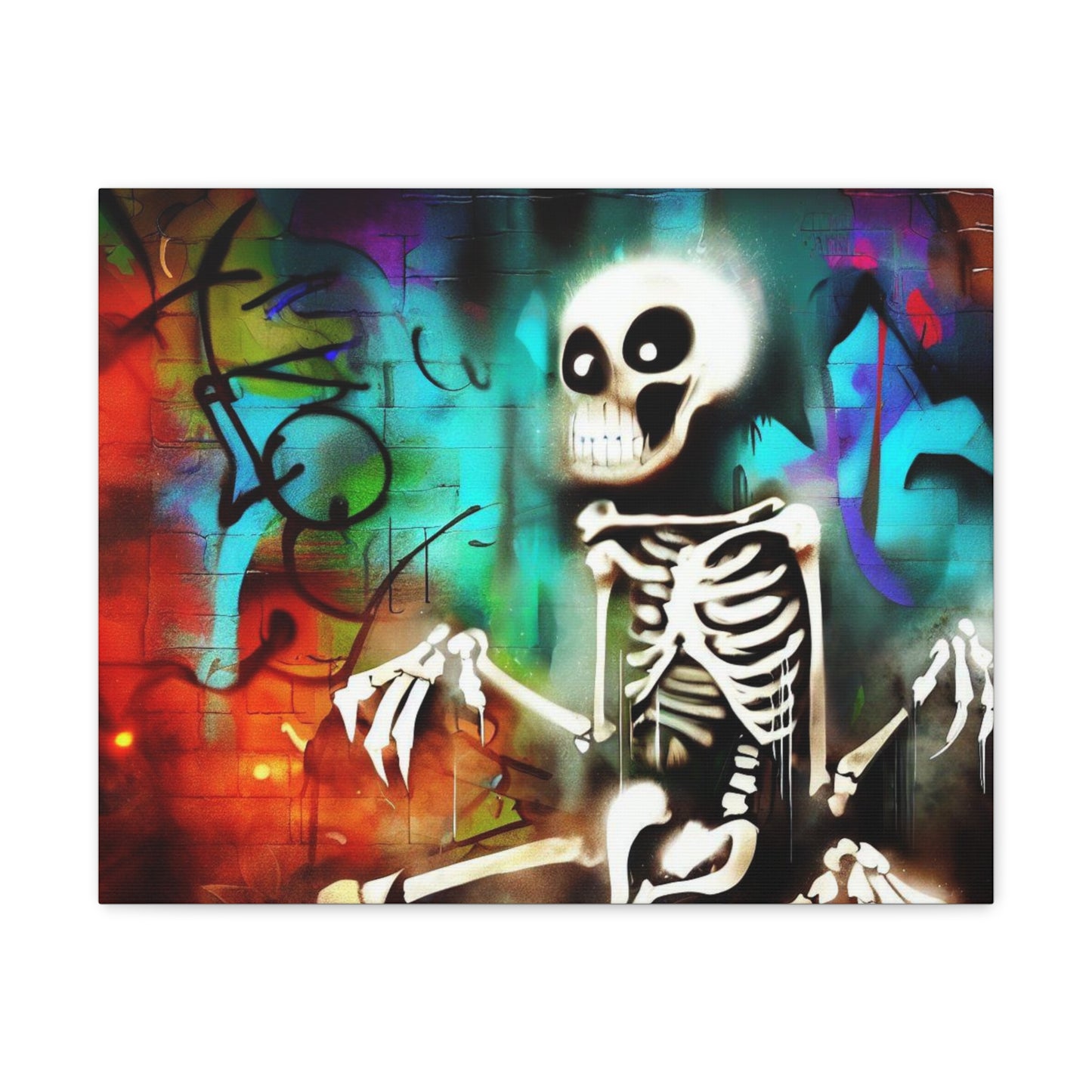 Halloween art, Skeleton canvas prints, Scary Halloween decor, Halloween home decor, Halloween wall, Gothic wall decor, Canvas Gallery Wraps - SaviTraviDesigns